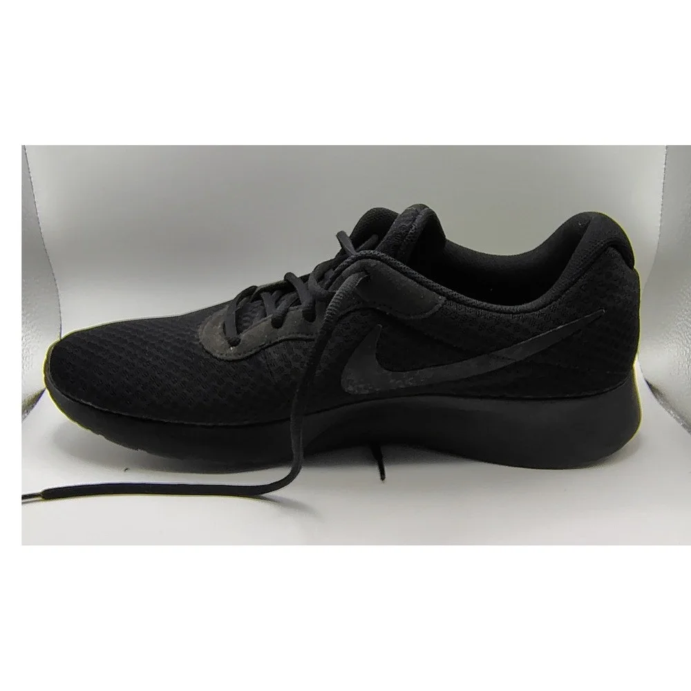 Nike Tanjun Triple Black Mens Running Shoes Sneakers 812654-001 Size 14 - Picture 5 of 10